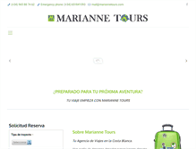 Tablet Screenshot of mariannetours.com